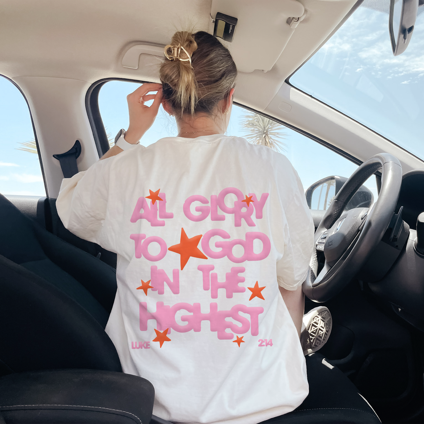 All Glory To God Tee: White / XL