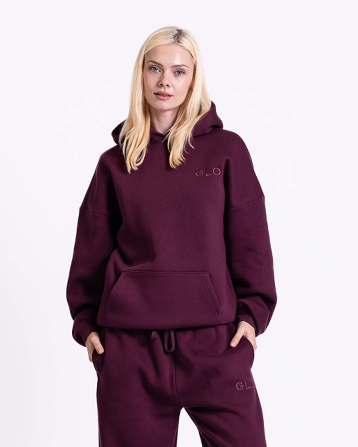 Kingdom Essential Hoodie - Forgiven - Jewel-Tone - Dark Cherry: Forgiven - Dark Cherry / XL
