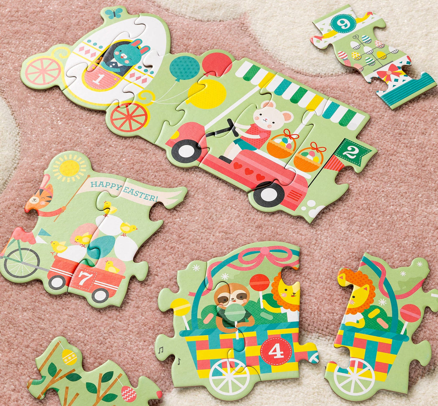Easter Parade Shaped Floor Puzzle