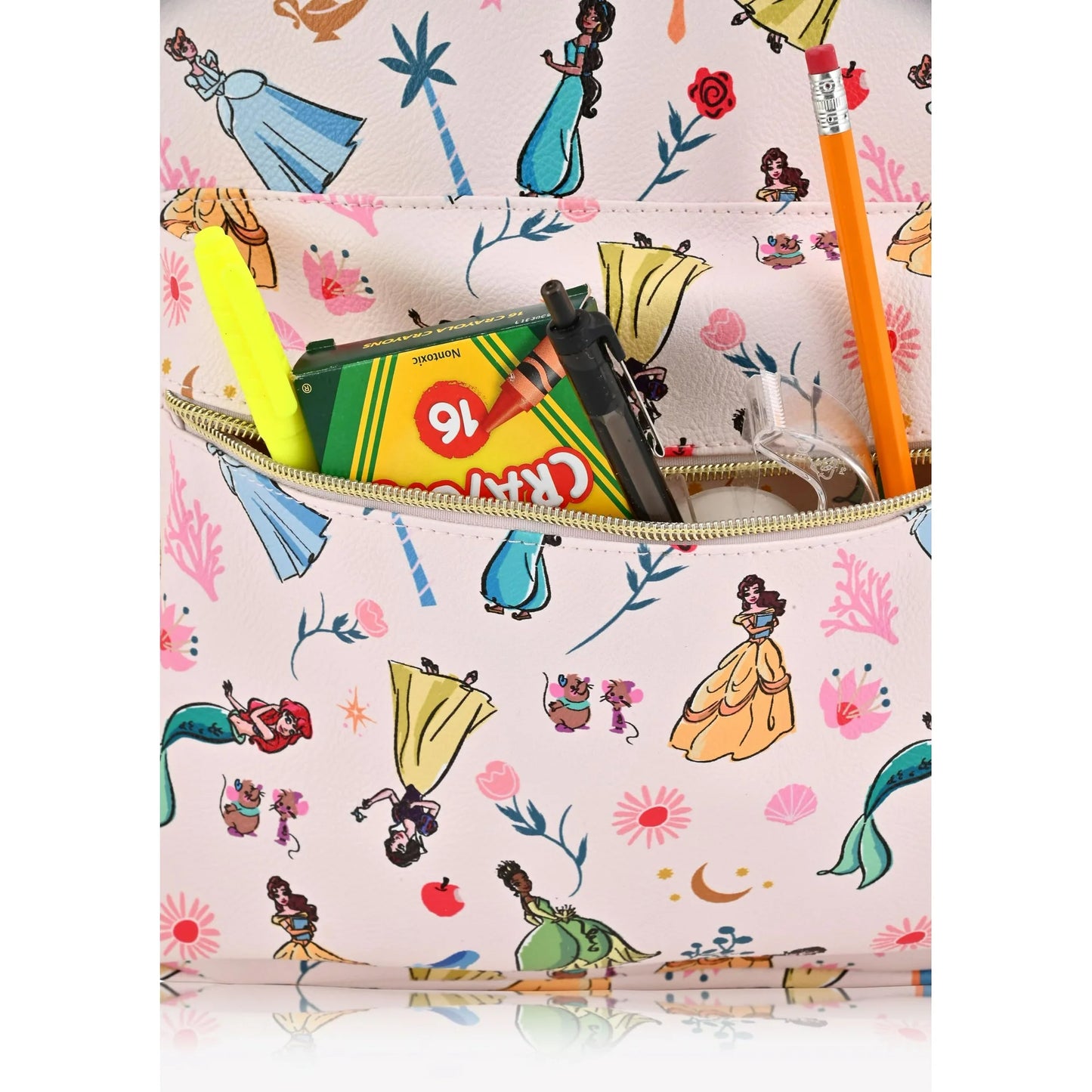 Fast Forward Disney Princesses AOP Full Size Backpack