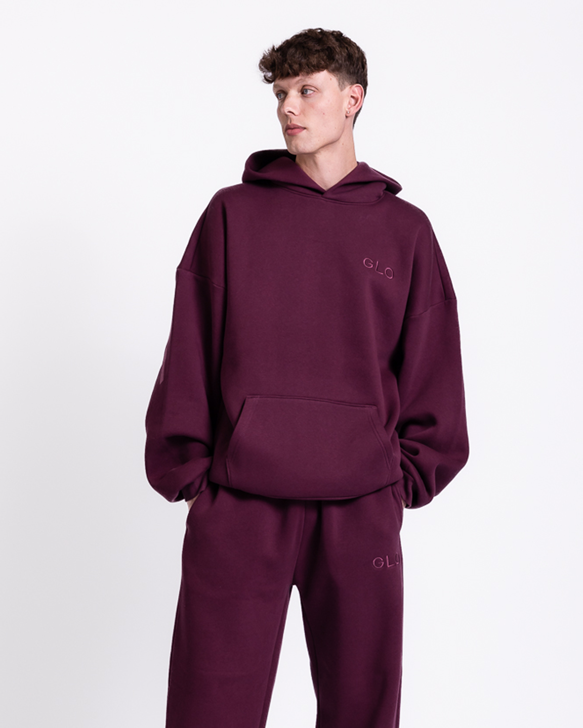 Kingdom Essential Hoodie - Forgiven - Jewel-Tone - Dark Cherry: Forgiven - Dark Cherry / M