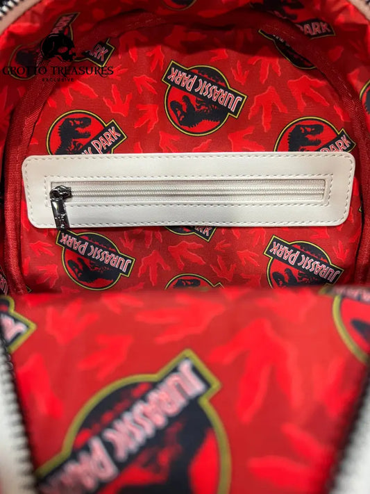 Loungefly Jurassic Park Red Sequin Mini Backpack