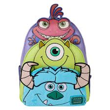 Loungefly Pixar Monsters, Inc. Triple Pocket Mini Backpack