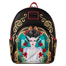 Loungefly Universal Monsters The Bride Of Frankenstein Stained Glass Mini Backpack