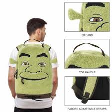 Shrek Sherpa Big Face Backpack