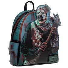 Loungefly Terrifier Art the Clown Blood Splatter Mini-Backpack - Glow in the Dark