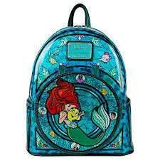 Loungefly Disney Little Mermaid Ariel Stained Glass Mini Backpack