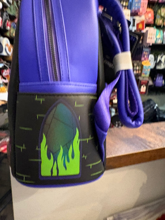 Loungefly Disney Villains Stained Glass Glow mini Backpack