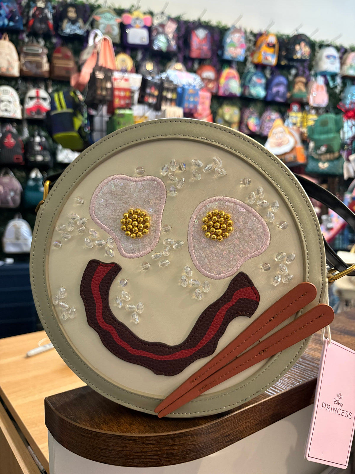 Loungefly Disney Mulan Congee Smiley Face Crossbody