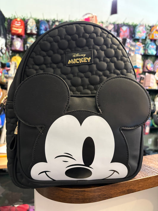 Disney Winking Mickey black mini backpack