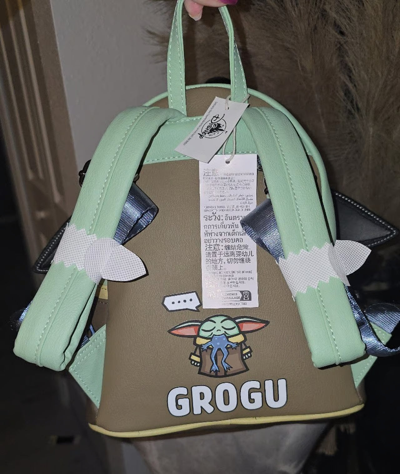Loungefly Disney Parks Star Wars Mandalorian Grogu Mini Backpack