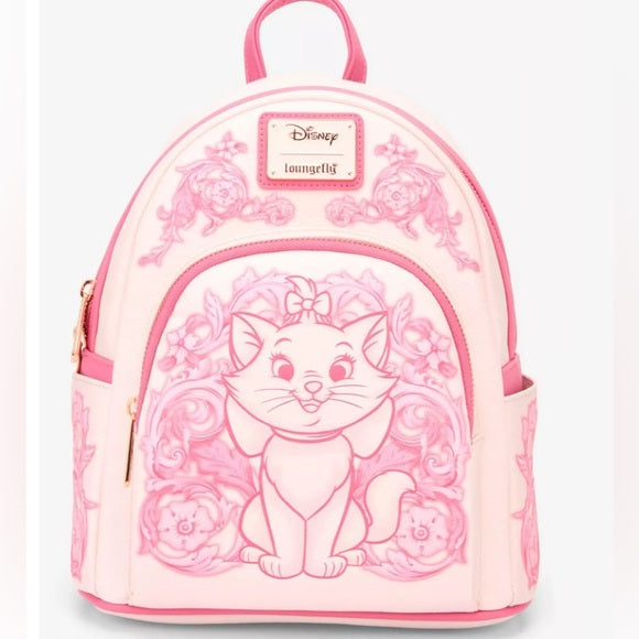 Loungefly Disney The Aristocats Marie Floral Tooling Backpack