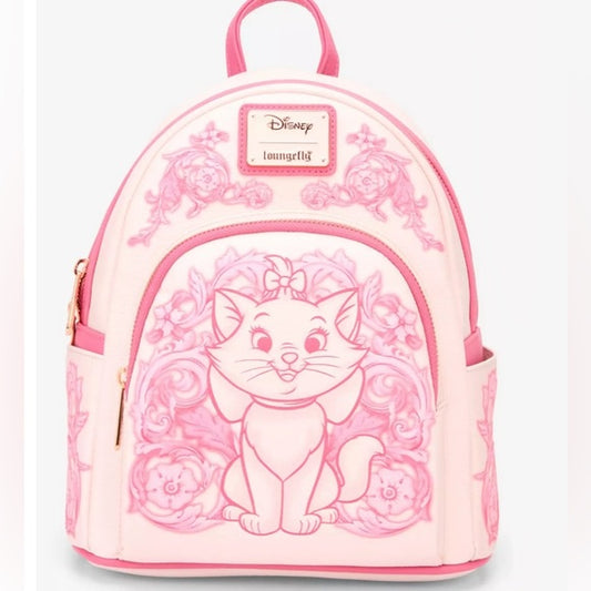 Loungefly Disney The Aristocats Marie Floral Tooling Backpack