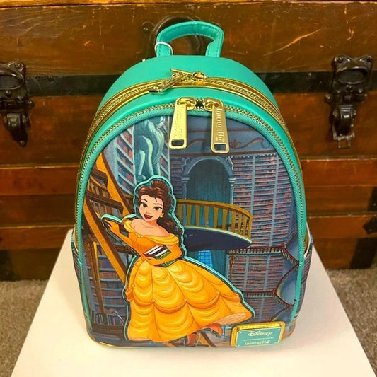 Loungefly Disney Beauty and the Beast Belle Ladder Mini Backpack