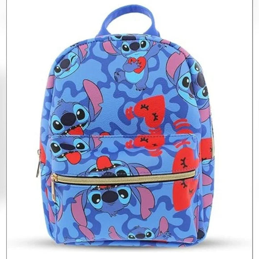 Fast Forward AOP Stitch & Hearts Backpack