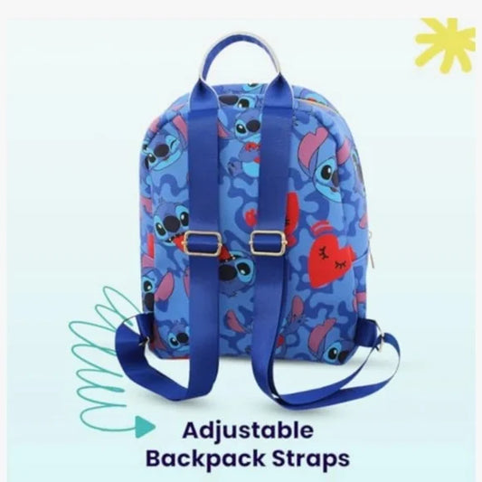 Fast Forward AOP Stitch & Hearts Backpack