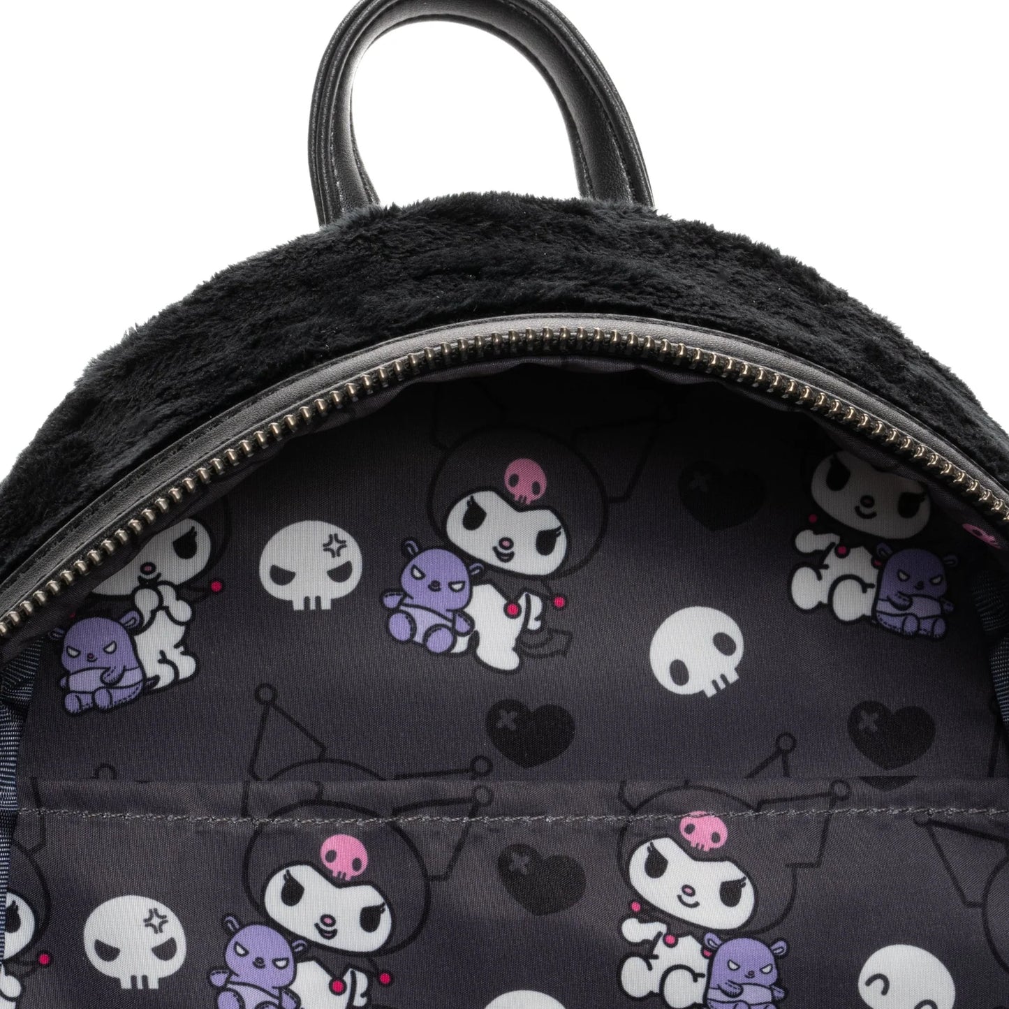 Loungefly Sanrio Kuromi Bear Mini Backpack - Glow-in-the-Dark