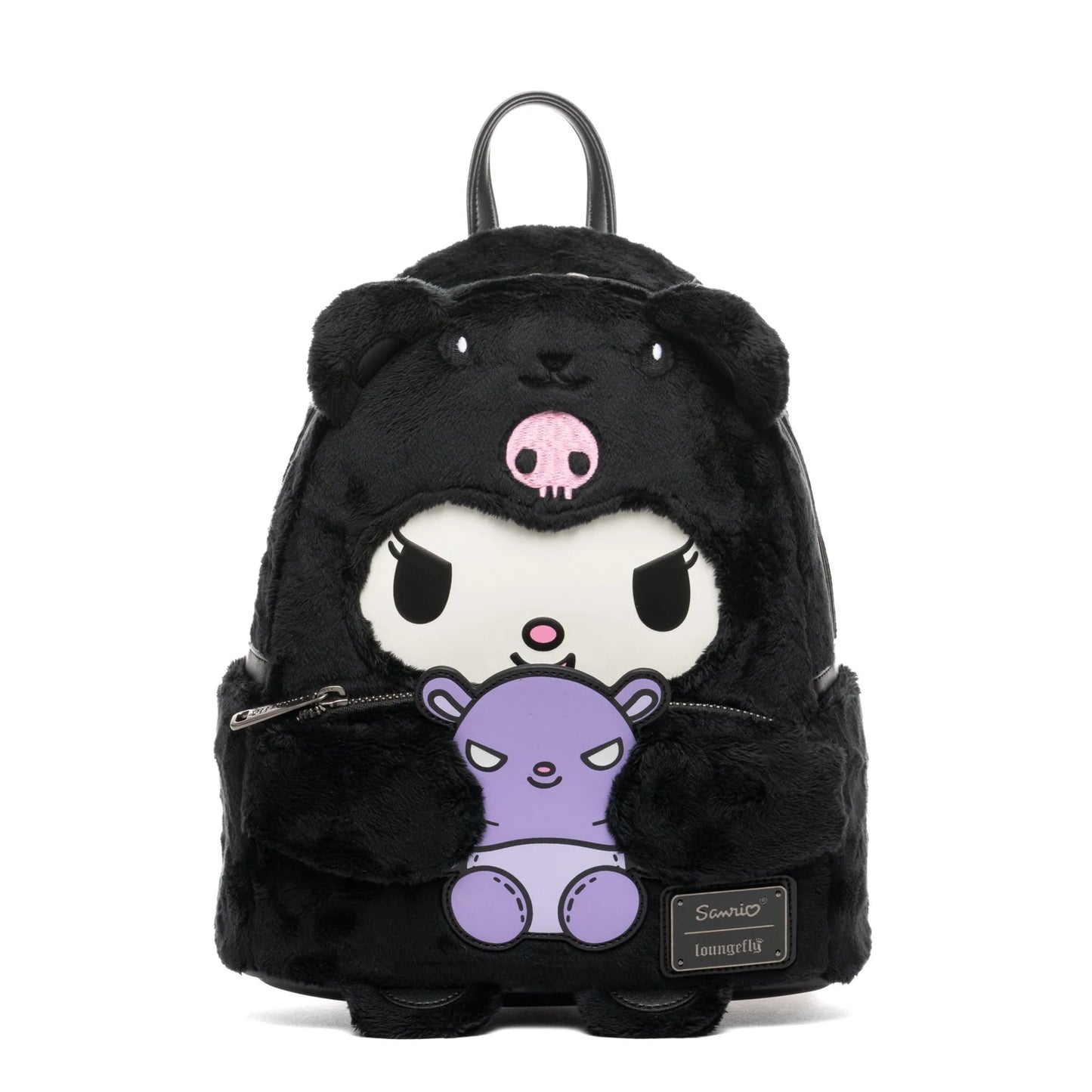 Loungefly Sanrio Kuromi Bear Mini Backpack - Glow-in-the-Dark
