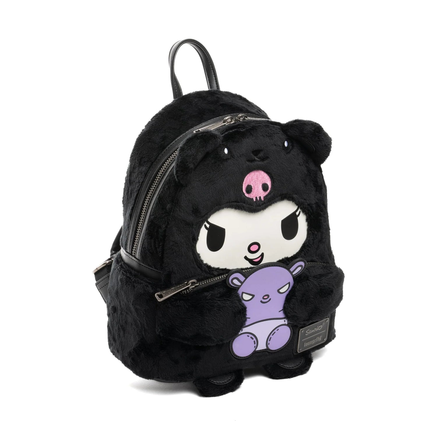 Loungefly Sanrio Kuromi Bear Mini Backpack - Glow-in-the-Dark
