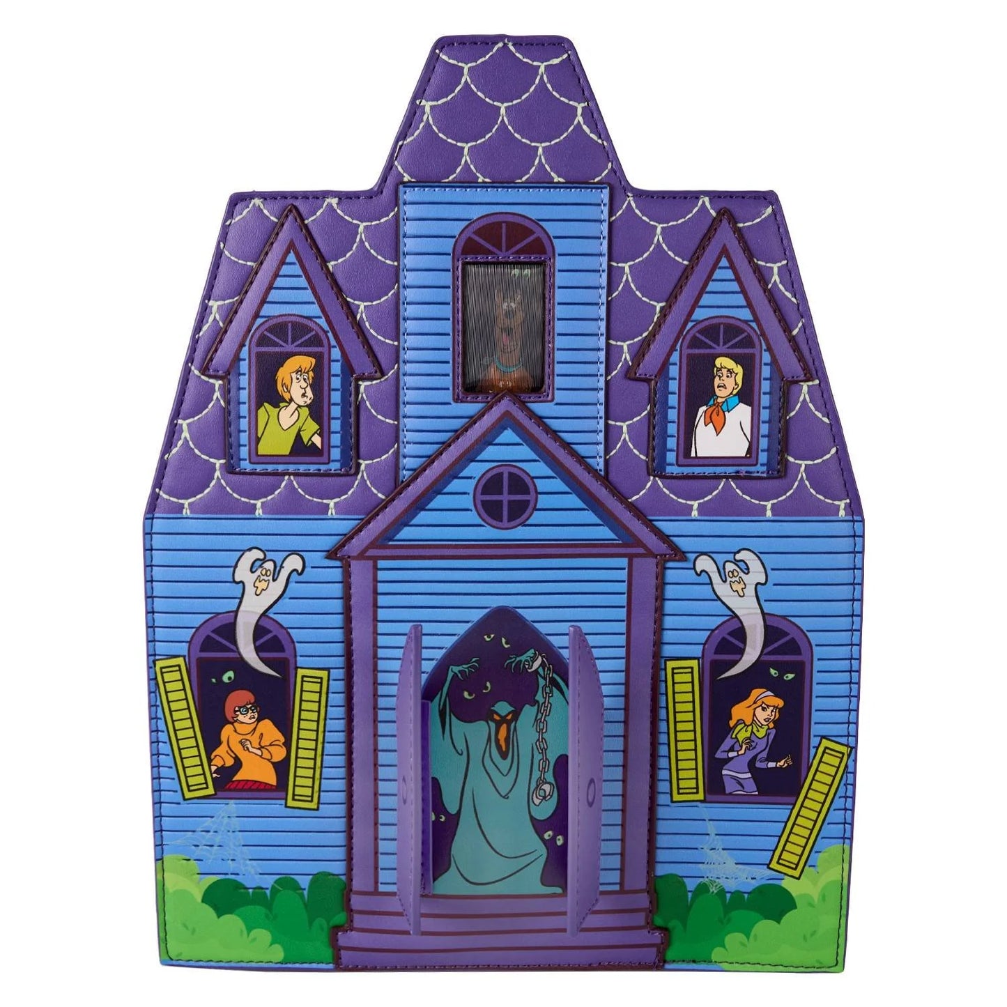 Loungefly Warner Brothers Scooby-Doo Mystery Inc. Haunted Mansion Lenticular Mini Backpack