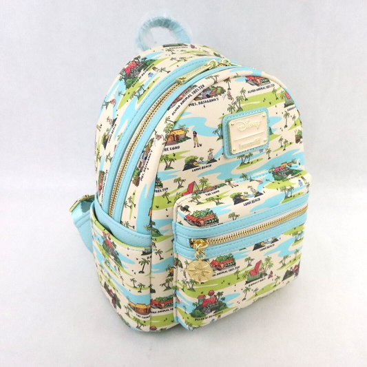Loungefly Disney Lilo & Stitch Locations Allover Print Mini Backpack