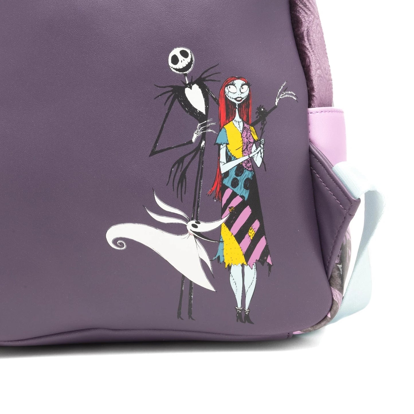 Loungefly NBC Glow in the Dark Jack, Sally and Zero Mini Backpack