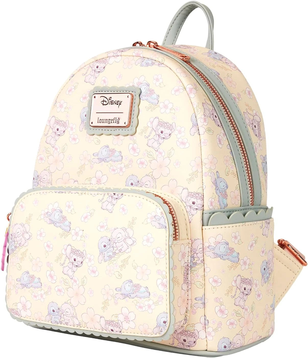 Loungefly Disney Cute Stitch Cherry Blossom Mini Backpack