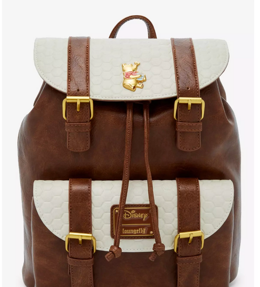 Loungefly Disney Winnie the Pooh Honeycomb Flap Mini Backpack