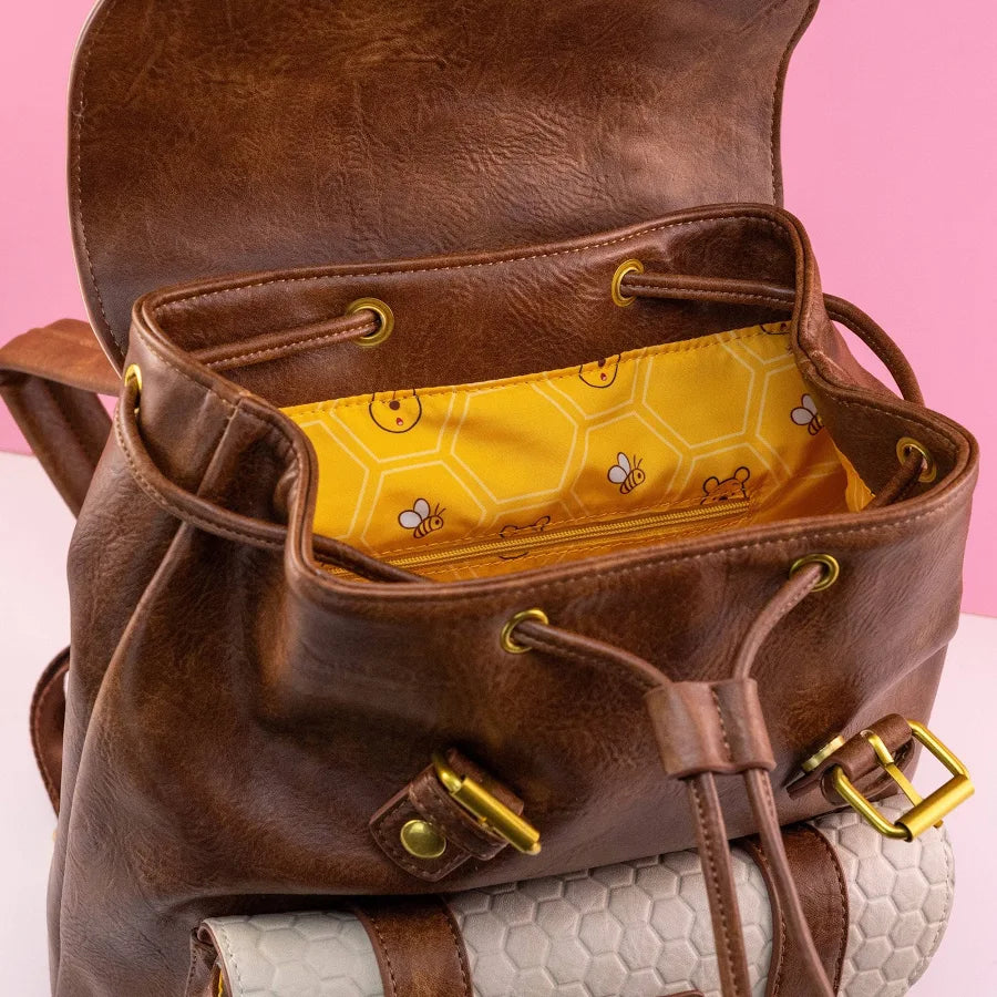 Loungefly Disney Winnie the Pooh Honeycomb Flap Mini Backpack