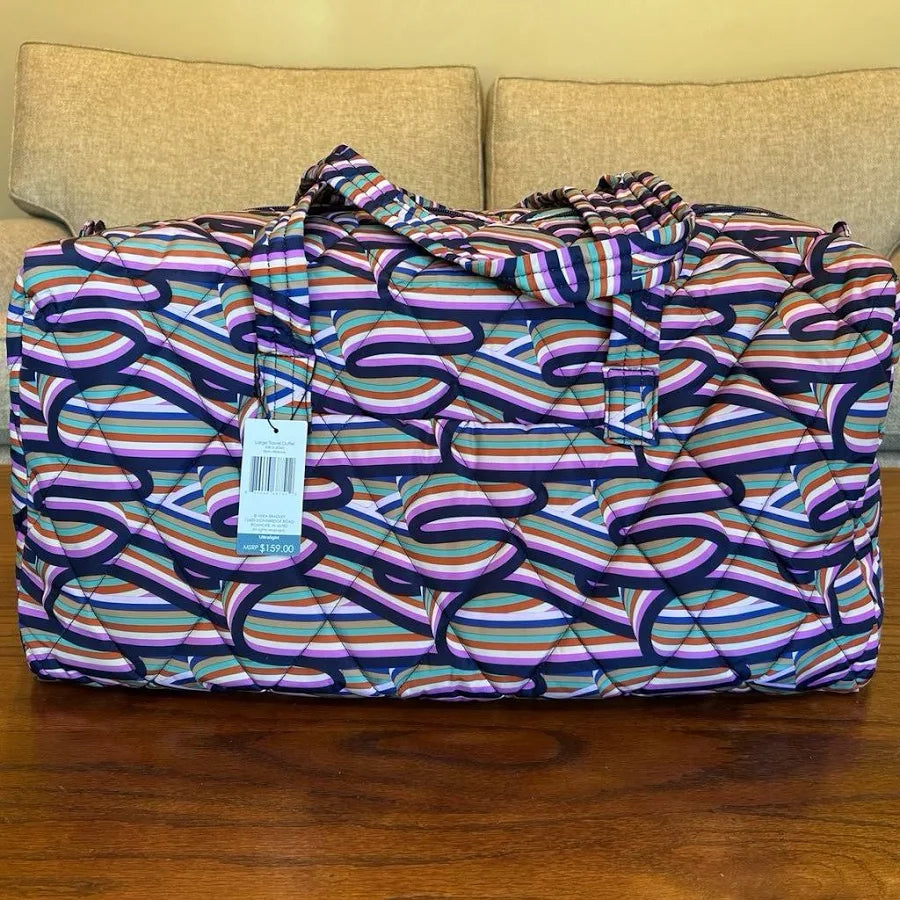 Vera Bradley Large Weekender Travel Duffel - Retro Ribbon