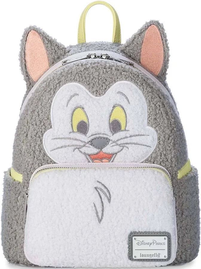 Loungefly Disney Parks Figaro Cat Pinocchio Pastel Chenille Mini Backpack