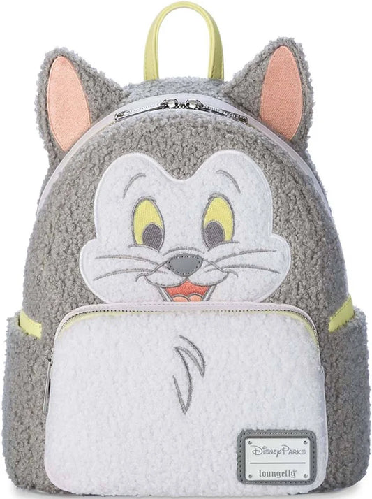 Loungefly Disney Parks Figaro Cat Pinocchio Pastel Chenille Mini Backpack