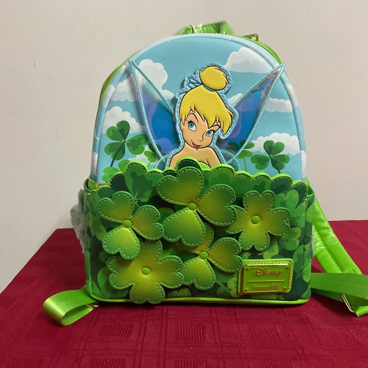 Loungefly Peter Pan Tinker Bell Exclusive Clover Mini Backpack