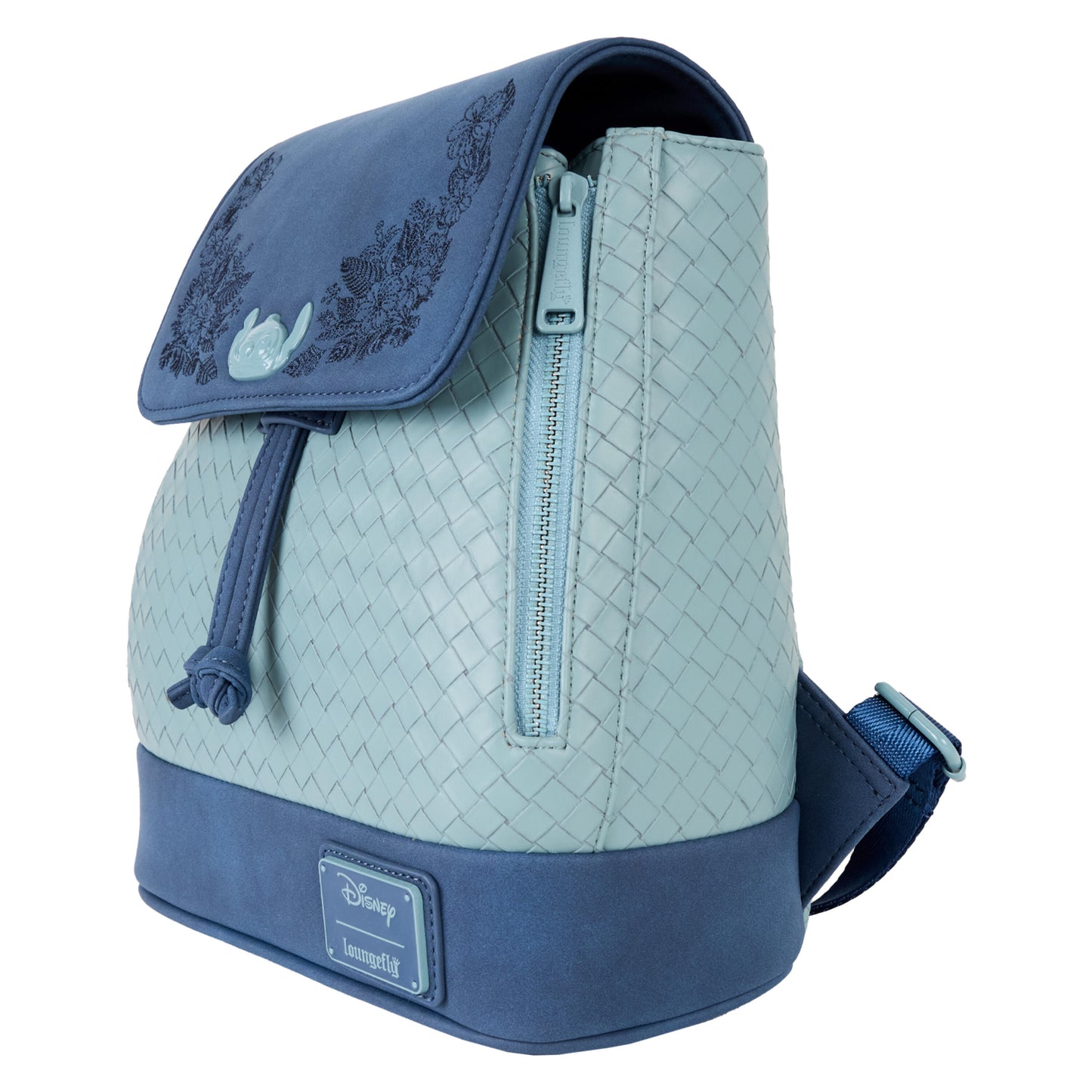 Loungefly Stitch Embroidered Floral Drawstring Mini Backpack